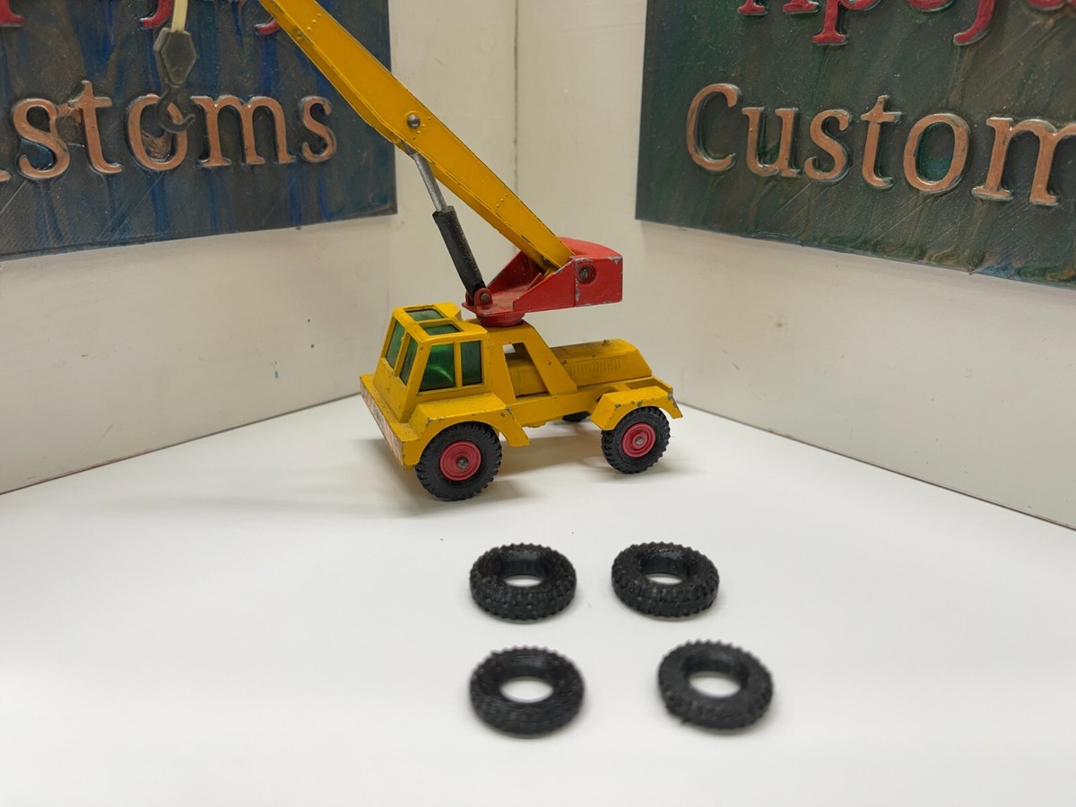 4 new tires for LESNEY Matchbox Series, TAYLOR JUMBO CRANE K-14 | eBay