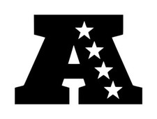 NFL AFC Logo Decal 1 3"x4.25" Choose Color