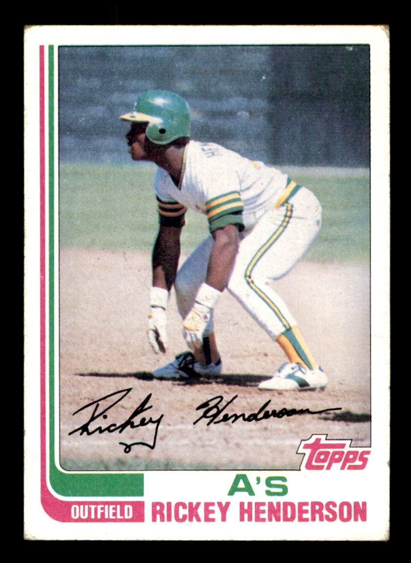 1982 Topps Baseball #610 Rickey Henderson VG *d2