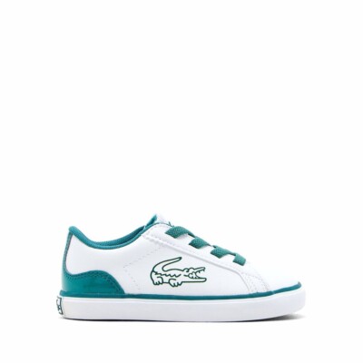 LACOSTE Baby-Sneaker 'Lerond 120' - weiß/grün - EUR 19 - NEU