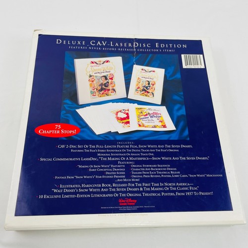 Walt Disney Snow White and the Seven Dwarfs Deluxe CAV Laserdisc LD Edition 1937 - Picture 4 of 24