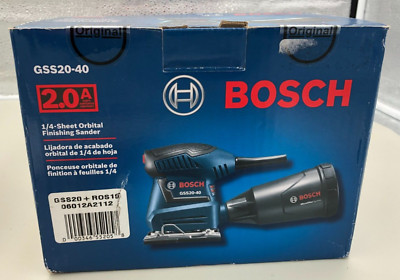 BOSCH GSS20-40 ( 2.0 Amp ) 1/4 Sheet Orbital Finishing Sander  NEW !!
