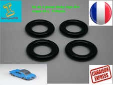 Lot de 4 pneus noir  lisses 11/6eme  Dinky Toys pour vespa 400 b17 529 ....