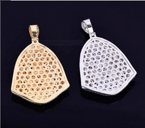 5 Ct Round Cut Simulated Amethyst Men's Hooded Skull Pendant 925 Sterling Silver - Image 4 of 4