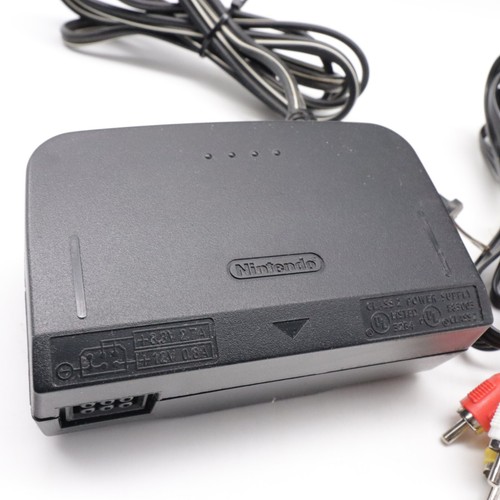 Original OEM Nintendo 64 N64 AC Power Supply Brick NUS-002 AC + AV Cable - Picture 2 of 6