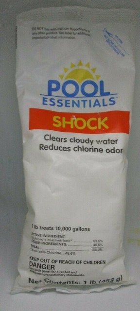 New Pool Essentials Shock 1 Pound Pack 10 000 Gallon Treatment EBay