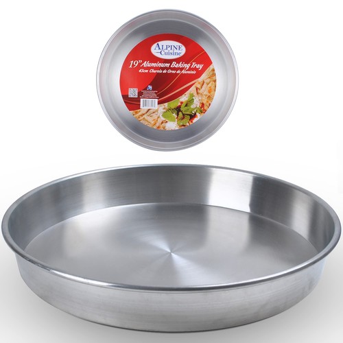 Alpine Cuisine Aluminum Oven Baking Tray 19" Bakeware Pizza Cooking Pan for Oven - 第 1/7 張圖片