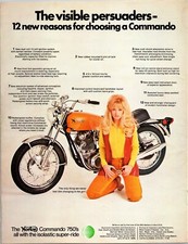 Norton Command 750 "The visible persuaders-" Vintage Orgainal A4 Print Ad 1971