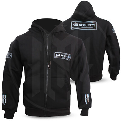 Herren Security Hoodie Doorman Bouncer Guard Security Arbeit Fleece Hoodie M-3XL