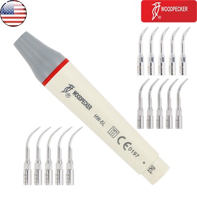 US Woodpecker HW-5L Dental LED Scaler Detachable Handpiece G1 G2 P1 Tips fit EMS