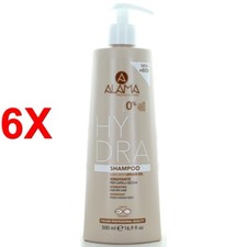 6 X Alama Hydra Shampoo Idratante Per Capelli Secchi 500 Ml