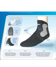 (2) Apex Ankle Foot Gauntlet 3200 Therapeutic Support Cool Max Size X-Large (BB)