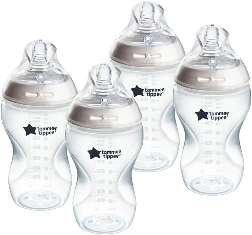 Tommee Tippee Anti-Colic Baby Bottles 340ml 4-Pack, Medium Flow, Self Sterilize