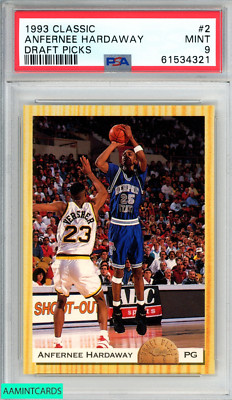 1993 CLASSIC DRAFT PICKS ANFERNEE HARDAWAY #2 ROOKIE RC PSA 9 MINT