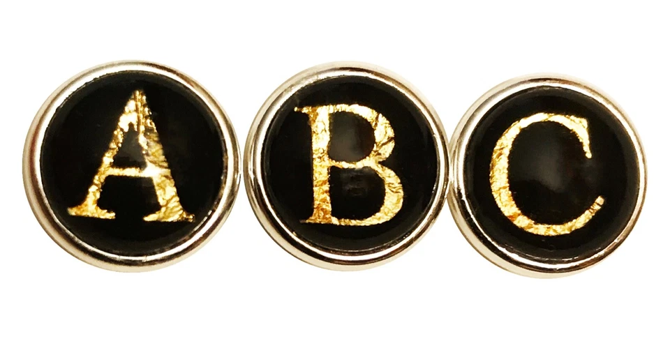 Alfabeto de ouro 24K Jewelpop: inicial de A a Z para anel e joias camaleão - Imagem 2 de 4