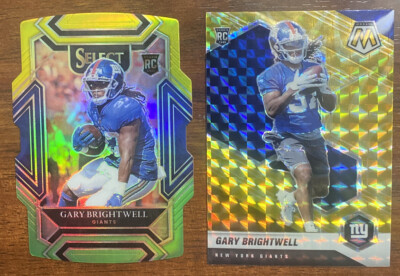 2021 Select Gary Brightwell Green/Yellow Club Level + Mosaic Yellow Reactive RCs