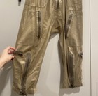 NLST army sarah jessica parker style jumpsuit khaki zip Sz M — photo 5