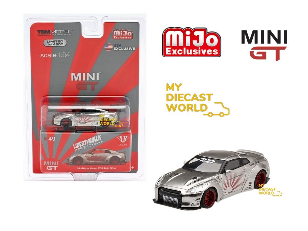ミニカー MINI GT NISSAN 35GT-R LIBERTY WALK 1/64スケール MINI GT「LB-Silhouette WORKS GT NISSAN 35GT-RR