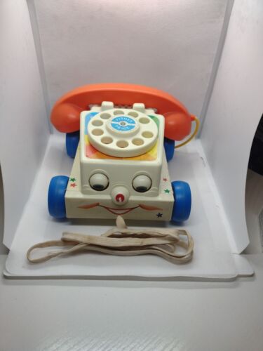 2009 Fisher Price jouet histoire bavardage téléphone parlant et sons de roue téléphone rare  - Photo 1/6