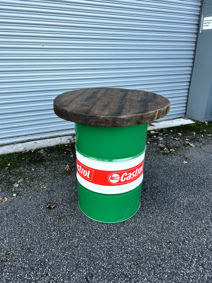 Castrol Oil Drum Seat 205L Castrol Edge 5W-30 Oil Drums 890h X