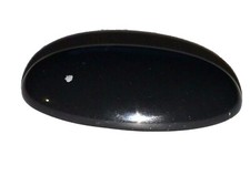 71Cts obsidian black a snowflake chunky oval high shine cabochon CRAFT loose cab