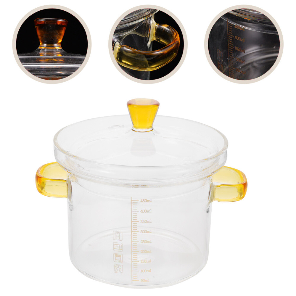 Glass Pot Clear Pot Cooking Pot Glass Cookware Kitchen Cookware