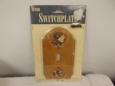 New Figi Handpainted Wood Teddy & Toys Bear Switchplate Light Switch Cover
