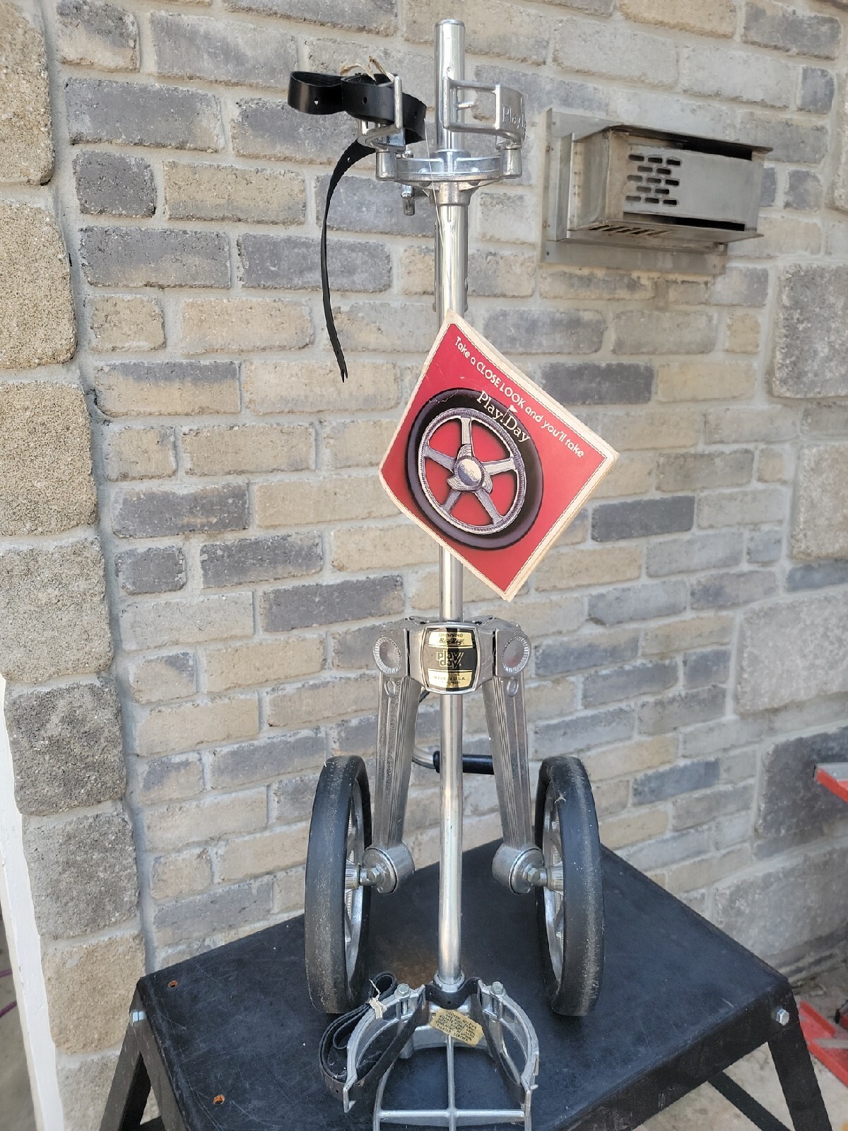 Vintage Browning Bag Boy Play Day Golf Bag Caddy Push Pull Cart NOS eBay