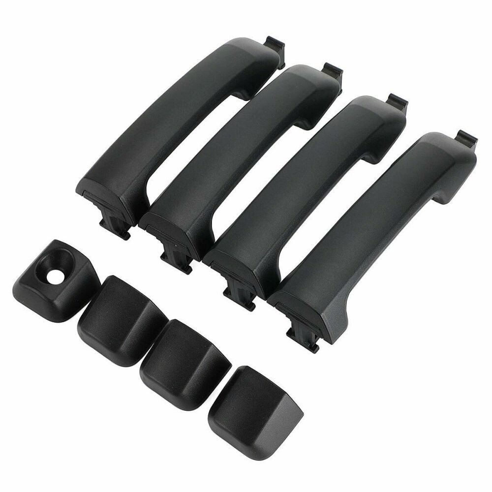 Set of 4 Exterior Door Handles Black For 20072018 Toyota Tundra 69210
