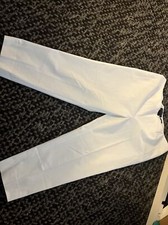 Lafayette 148 White straight leg Lexington casual pants size 12