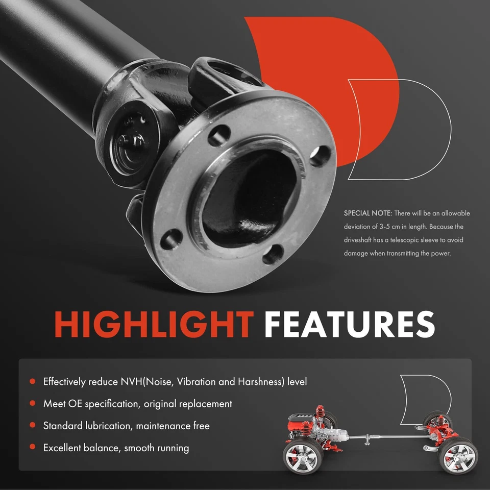 Conjunto de eje de transmisión delantero A-Premium para Land Rover Range Rover Discovery  Foto 4 de 4