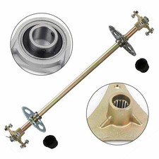 29" Go Kart Rear Live Axle Kit Chain Sprocket Brake Wheel Hub Assembly Go Cart 