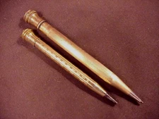 ^ WAHL EVERSHARP, 2 GF MECHANICAL RING PENCILS, 1 IS A  MIDGET MINIATURE,  c1925