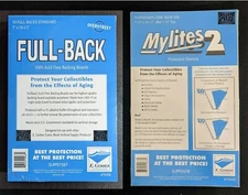 50 - E. Gerber Standard Comic Mylites 2 & 35 PT Full-Backs 725M2 700FB Set of 50