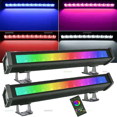 2X RGB LED Fluter Smart Bluetooth APP 36W Flutlicht Außen Strahler Scheinwerfer