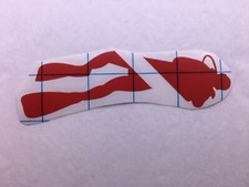 Scuba Diver Flag Die Cut Vinyl Sticker Decal Dive Snorkel Reef