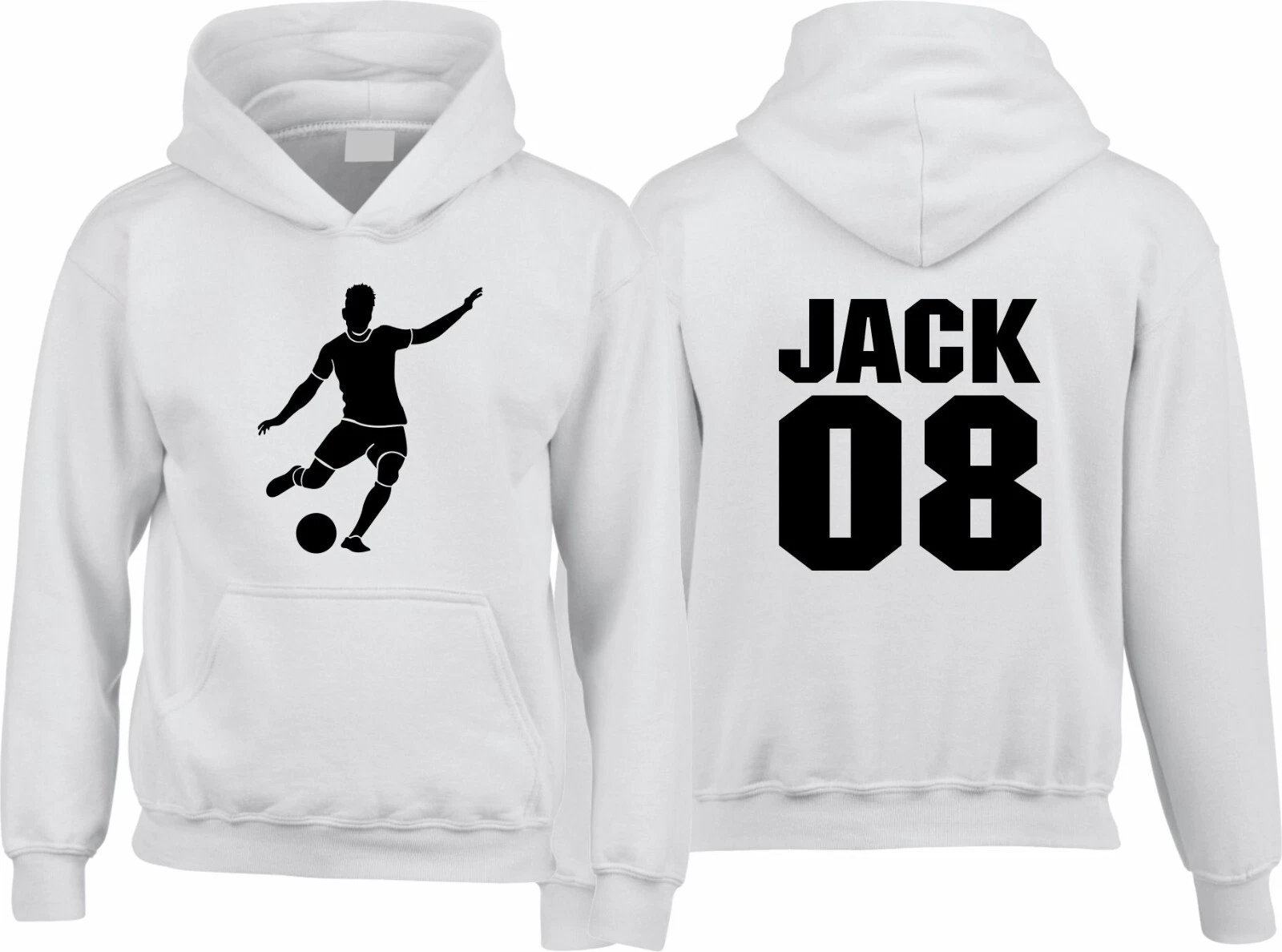 COACH Felpa con cappuccio calciatore personalizzata giornata gioco regalo sport calcio allenatore maglione