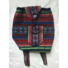 New no tags Handmade Southwestern Aztec sarape colorful backpack