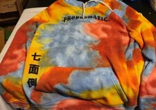 Trademark Brooklyn Problematic Tie Dye Hoodie Sweatshirt Size Small