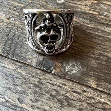 Day of the Dead Skull Ring calavera size 7 Womens
