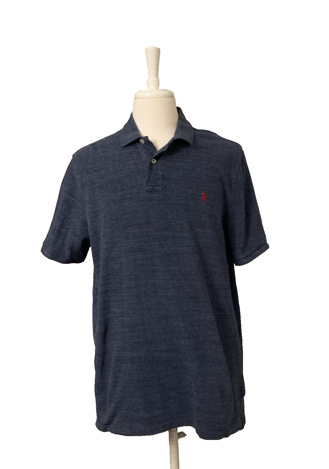 Polo by Ralph Lauren uomo cotone blu navy manica corta taglia XL camicia pony