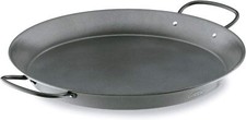 Sartén redonda antiadherente Lacor 26 cm para paella / paellera - negra - 60131