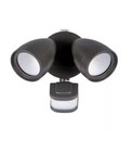 Commercial Electric Dusk Dawn Sensor Bronze Exterior Outdoor Twin Head LED Flood — photo 2