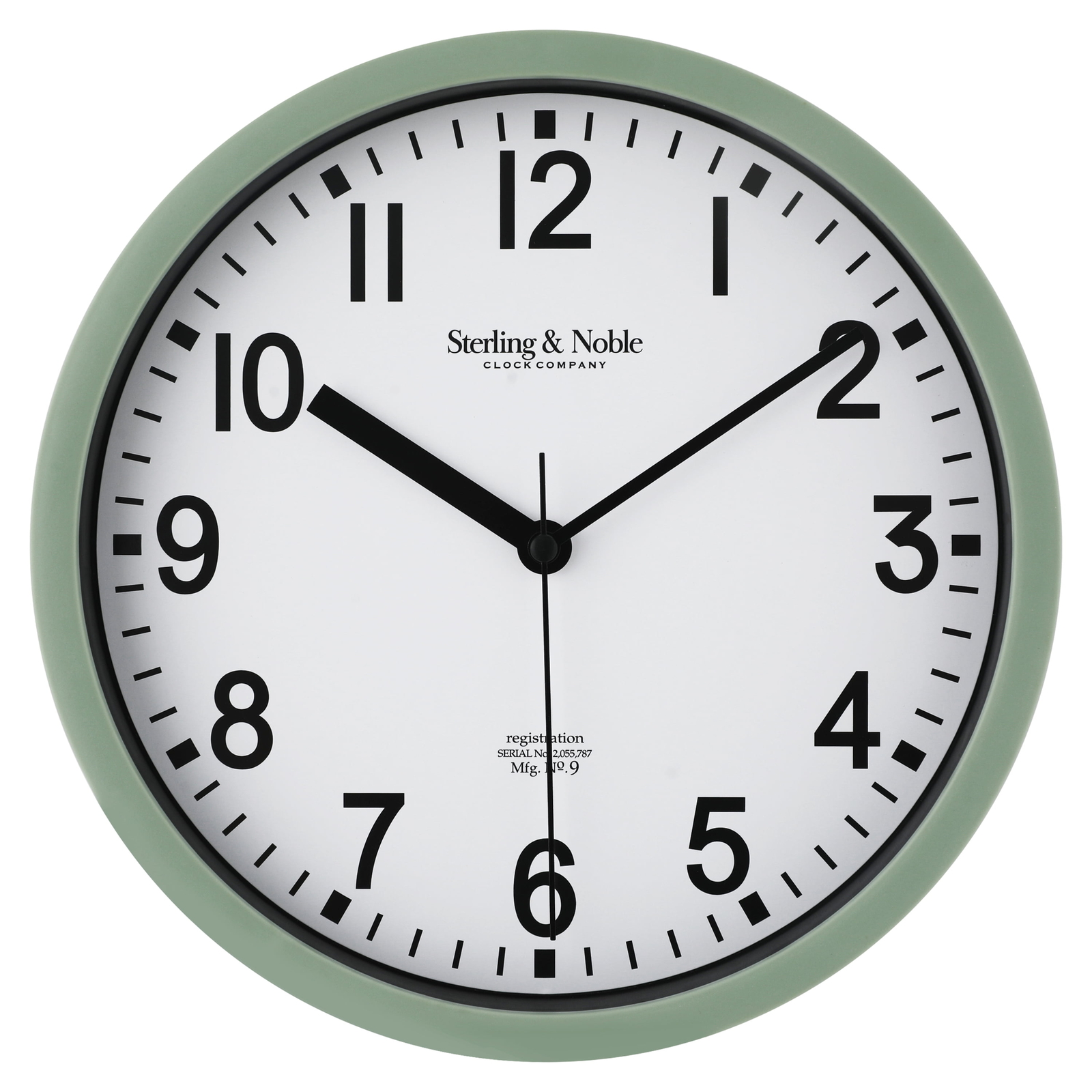 Mainstays Basic Indoor 8.78" Sage Analog Round Modern Wall Clock