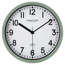Mainstays Basic Indoor 8.78" Sage Analog Round Modern Wall Clock