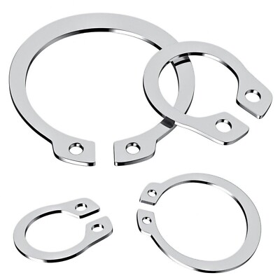 Lot De Circlips Externes A2 En Acier Inoxydable 304 - Diamètres De 6 Mm à 150 Mm - Norme DIN 471