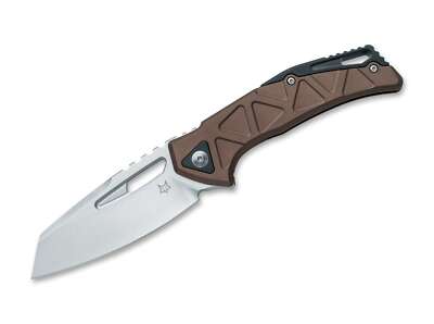 Fox Knives Kronos MagnaCut Brown Aluminum Taschenmesser Frame Lock   01FX1099