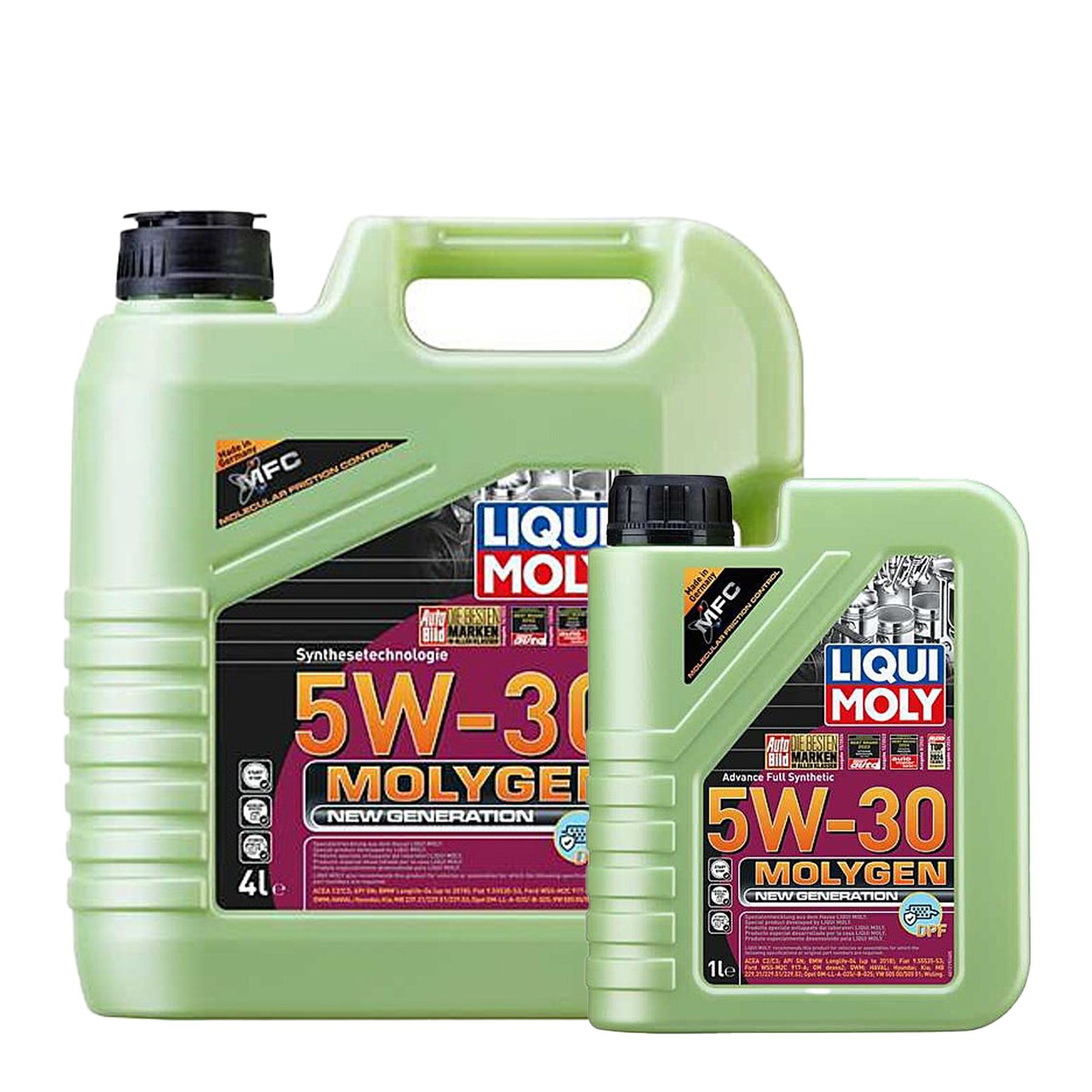 5W30 Synthetic Engine Oil DPF BMW AUDI PORSCHE Liqui Moly Molygen - 5L