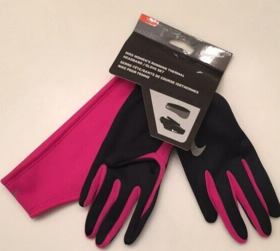 ladies running headband and gloves