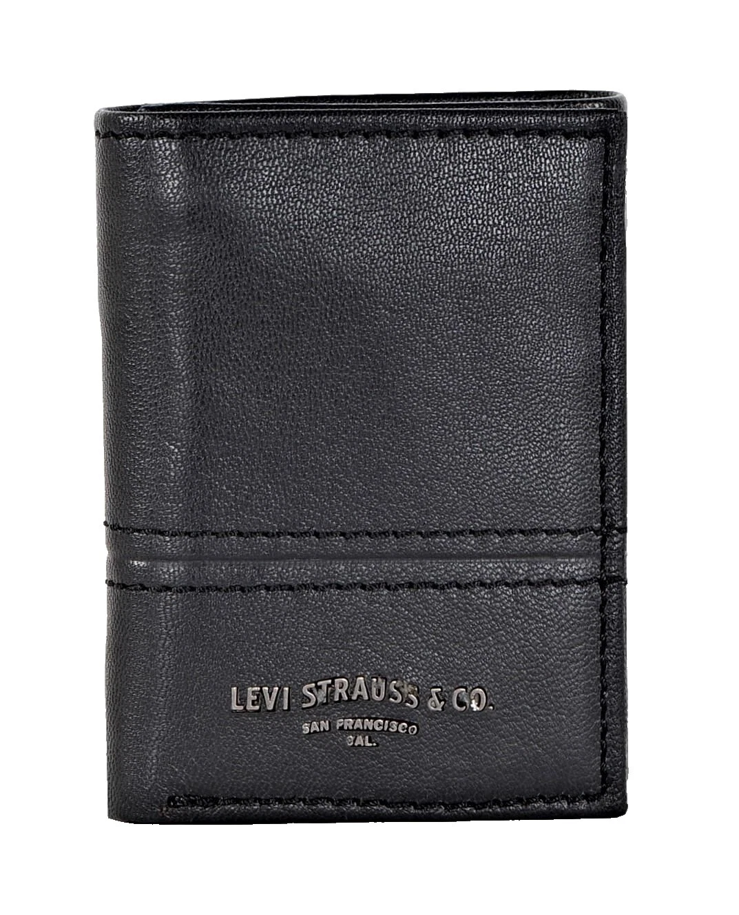 Carteras de cuero negro Levi's para hombres